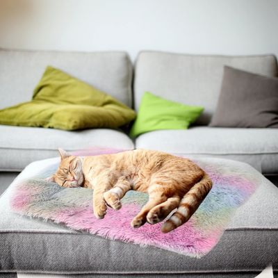 coussin pour chat moelleux pliable-multicolore chadoux