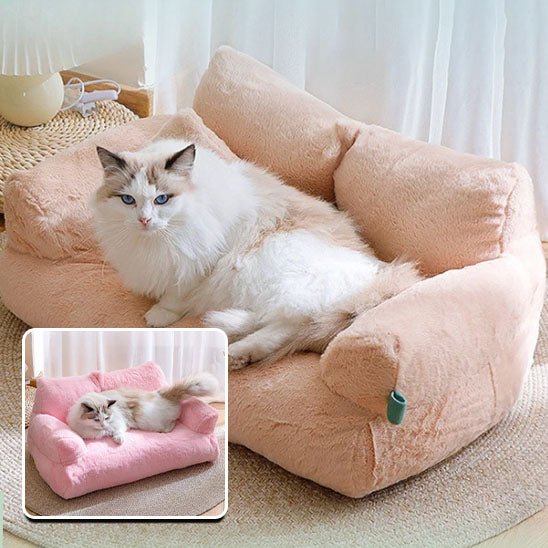 Canapé pour Chat Chanapé marron lit douillet