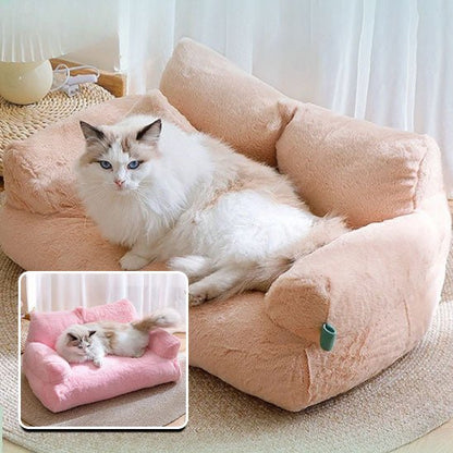 Canapé pour Chat Chanapé marron lit douillet