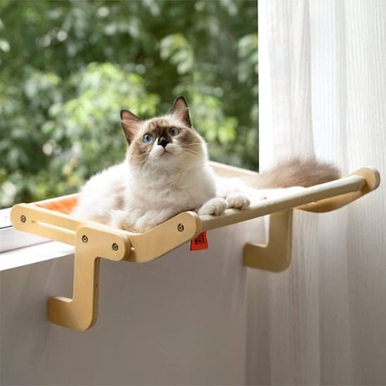 Hamac pour chat CatNap avec un Ragdoll allongé à l’intérieur