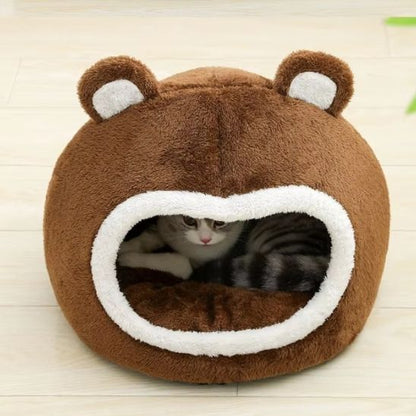 niche chat brune anti stress-ChatMouflage