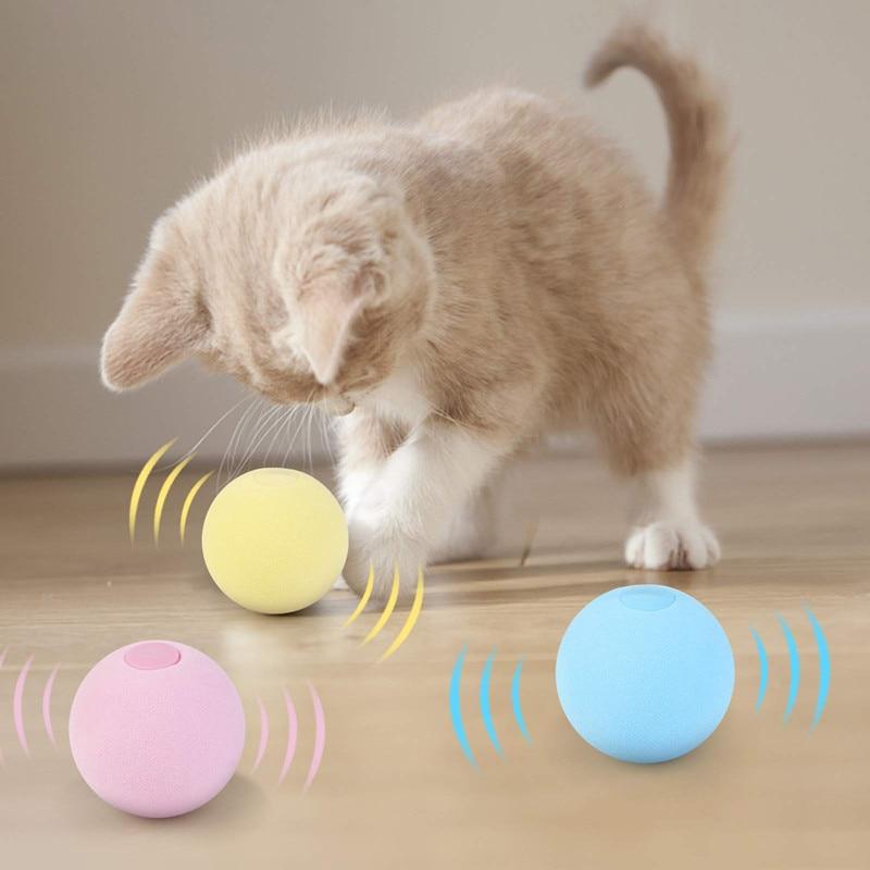 chat actif en train de chasser la balle interactive SmartBall